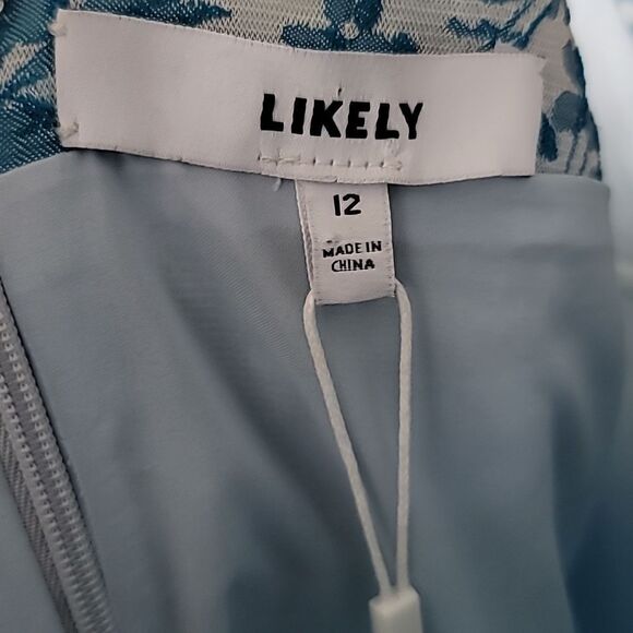 Likely NWT Isla Brocade Blue Floral Brooklyn Dress - Picture 8 of 13